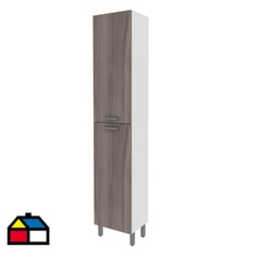 TECNOMOBILI - Alacena Cocina 2 Puertas Blanco/Carvalho 204 x40 x31,6 cm CZ1011BC