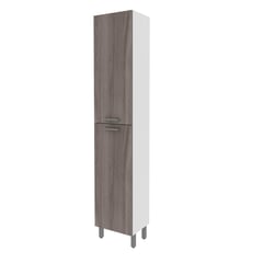 TECNOMOBILI - Alacena Cocina 2 Puertas Blanco/Carvalho 204 x40 x31,6 cm CZ1011BC