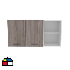 TECNOMOBILI - Armario Aéreo Cocina 2 Ptas Blanco/Carvalho 60x119,8x31,6 cm CZ1012BC