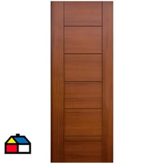 DIMFER - Puerta Interior Enchape Sapelli Barnizada Opera Black