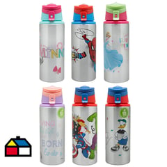 DISNEY - Botella metalica 500 ml licencias