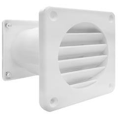 DVP - Celosía de ventilación regulable Chicago 3" con filtro blanco