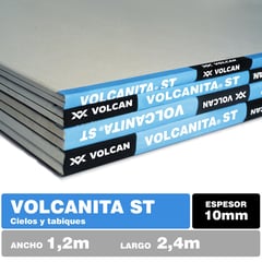 VOLCANITA - Yeso Cartón Borde Rebajado 10 mm 120x240 cm