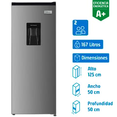 LIBERO - Refrigerador Single Door Frío Directo 167 Litros Inox LRM-178DFIW