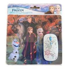 DISNEY - kit mouse inlambrico y mouse pad Frozen