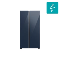 SAMSUNG - Refrigerador Side by Side No Frost 590 Litros Clean Navy RS60CB760A41ZS