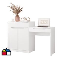 VEKKAHOME - Tocador Trend blanco matte