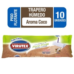 VIRUTEX - Trapero húmedo piso flotante o laminado x10un coco