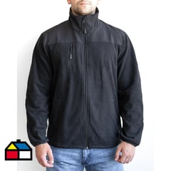 TOPSAFE - Chaqueta Polar Premiun Térmica Hombre Negra T. L