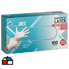 TOPSAFE - Guante Latex 5,0 Grs. Talla XS