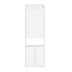 VEKKAHOME - Mesa de Cocina Plegable Blanco 113x53x167 cm