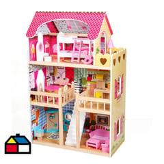 KIDSCOOL - Casa de muñecas Anie con accesorios