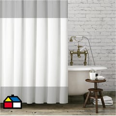 ATMOSPHERA HOME - Cortina lineas grises 180x180 cm