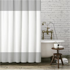 ATMOSPHERA HOME - Cortina lineas grises 180x180 cm