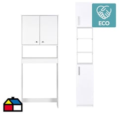 CIC - Combo estante 2 puertas + estante organizador baño