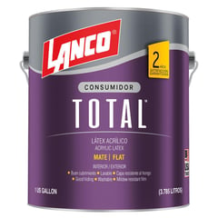 LANCO - Pintura Acrílica Mate 1 galón(es) Blanco