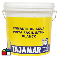 TAJAMAR - Esmalte al Agua Satinado 4 galón(es) Blanco