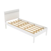 TECNOMOBILI - Cama CM8010 1 plaza Blanco