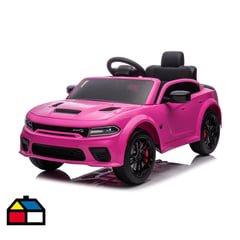 KIDSCOOL - Dodge Charger SRT rosado bateria 12V