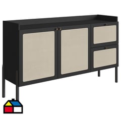 DECOCASA - Buffet 27969 1.4 Oslo negro