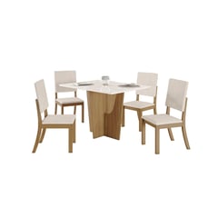 HOME MOBILI - Juego de Comedor 4 Sillas Vertice