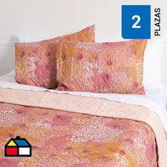 WINDSOR - Cubrecama Quilt Mf Estampado 2 Plazas Indo