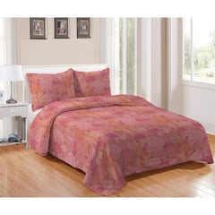 WINDSOR - Cubrecama Quilt Mf Estampado 1.5 Plazas Indo