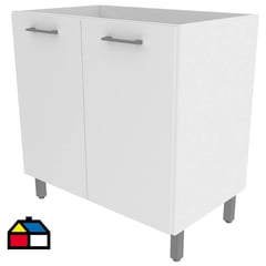 TECNOMOBILI - Mueble base para lavaplatos 2 puertas blanco cz1022 81x79,8x49,5cm s/lavaplatos