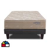 JUST HOME COLLECTION - Cama Europea High Resilience Cumbre 1.5 plazas Beige