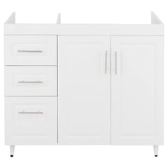 DOMSA - Mueble Base de Cocina Blanco c/derecha sin Cubierta 98x49x90 cm