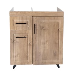 DOMSA - Mueble base de cocina wood c/izquierda sin cubierta 78x49x90