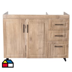 DOMSA - Mueble base de cocina wood c/derecha sin cubierta 98x49x90