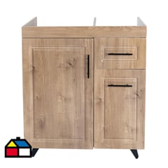DOMSA - Mueble base de cocina wood c/derecha sin cubierta 78x49x90