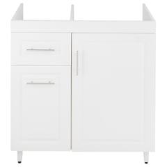 DOMSA - Mueble base de cocina blanco c/izquierda sin cubierta 78x49x90