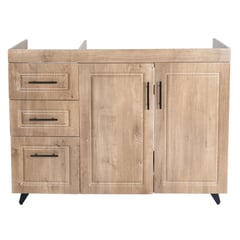 DOMSA - Mueble base de cocina wood c/izquierda sin cubierta 98x49x90