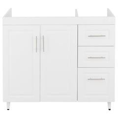 DOMSA - Mueble base de cocina blanco c/derecha sin cubierta 118x49x90