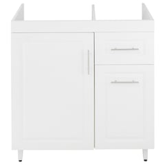 DOMSA - Mueble base de cocina blanco c/derecha sin cubierta 78x49x90