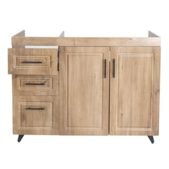 DOMSA - Mueble base de cocina wood c/izquierda sin cubierta 118x49x90