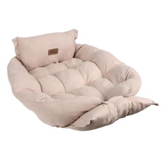 PETWOOW - Cama de perro 68x50x40 cm beige claro