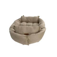 PETWOOW - Cama de perro 68x50x40 cm beige