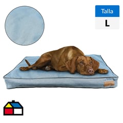 PETWOOW - Cama de perro bruno 89x56x10 cm L