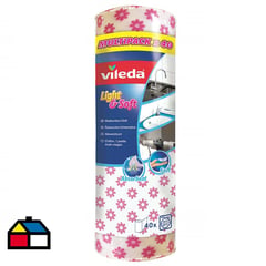 VILEDA - Paño rollo ligth & soft 40 unidades