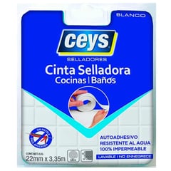 CEYS - Cinta selladora baño y cocina 22mm x 3,35 m