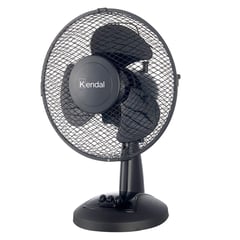 KENDAL - Ventilador sobremesa negro 9"