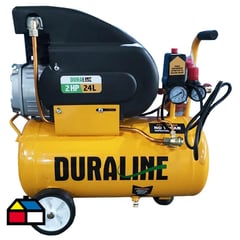 DURALINE - Compresor de Aire 2 HP 24 Litros 859 - 024