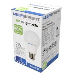 MEGABRIGHT - Ampolleta led A55 clásica 7W/6400K E27