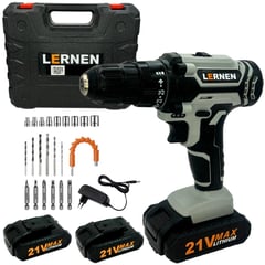 LERNEN - Taladro inalámbrico atornillador 10mm 21V + 2 baterías