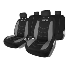 SPARCO - Set de Fundas para Asientos Poliéster 11 Piezas