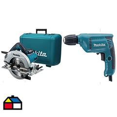 MAKITA - Kit sierra circular 7 1/4" 1.200W + taladro atornillador 10 mm 450W