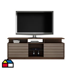 VEKKAHOME - Rack TV Roma Chocolate 60 " 134x72,5x37,5 cm